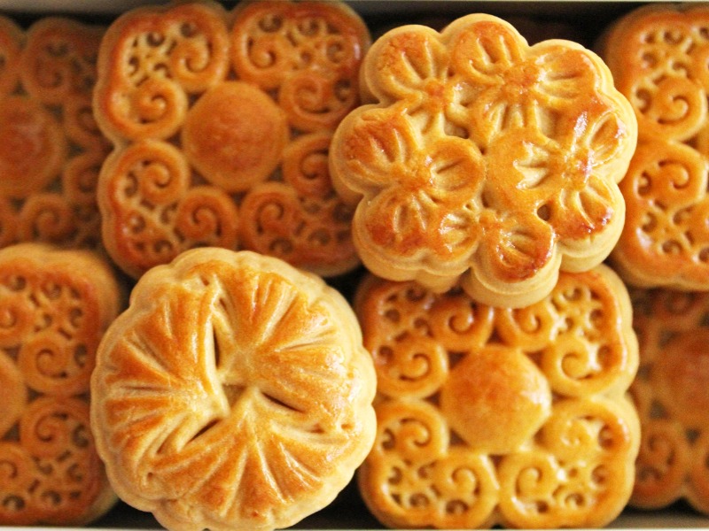 香草奶黄流心月饼 Vanilla Milk Cream Mooncake